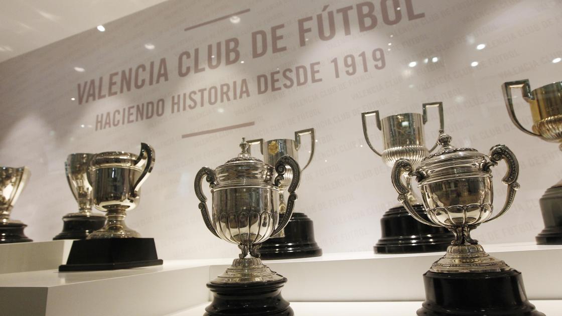 Sala de trofeos del VCF. Mestalla Tour 