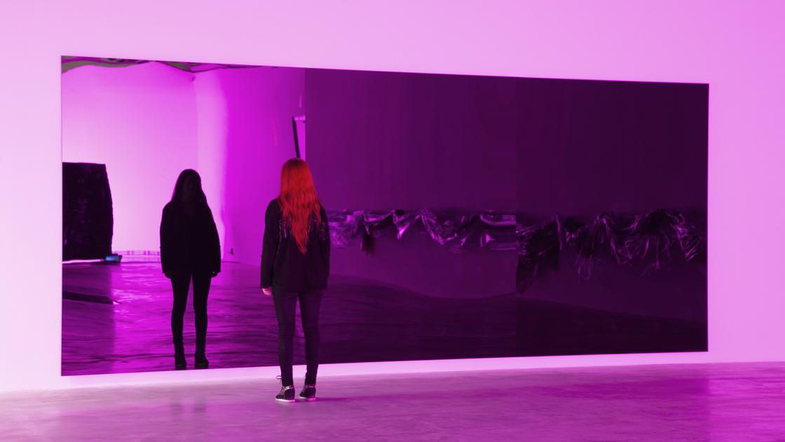 Obra de "Infraleve" espejo gigante