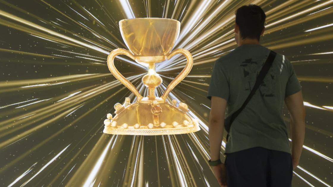 Cubo inmersivo del Santo Cáliz en el Almudín