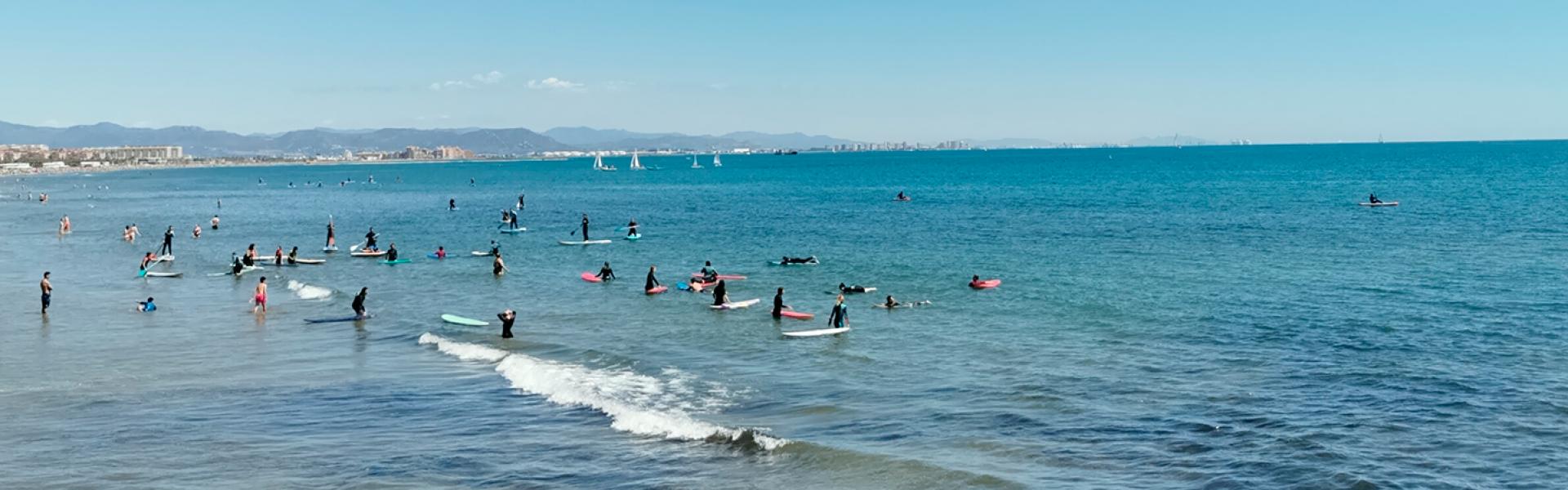 playa cabañal en Valencia