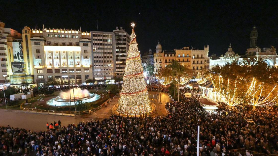 encendido de luces de navidad