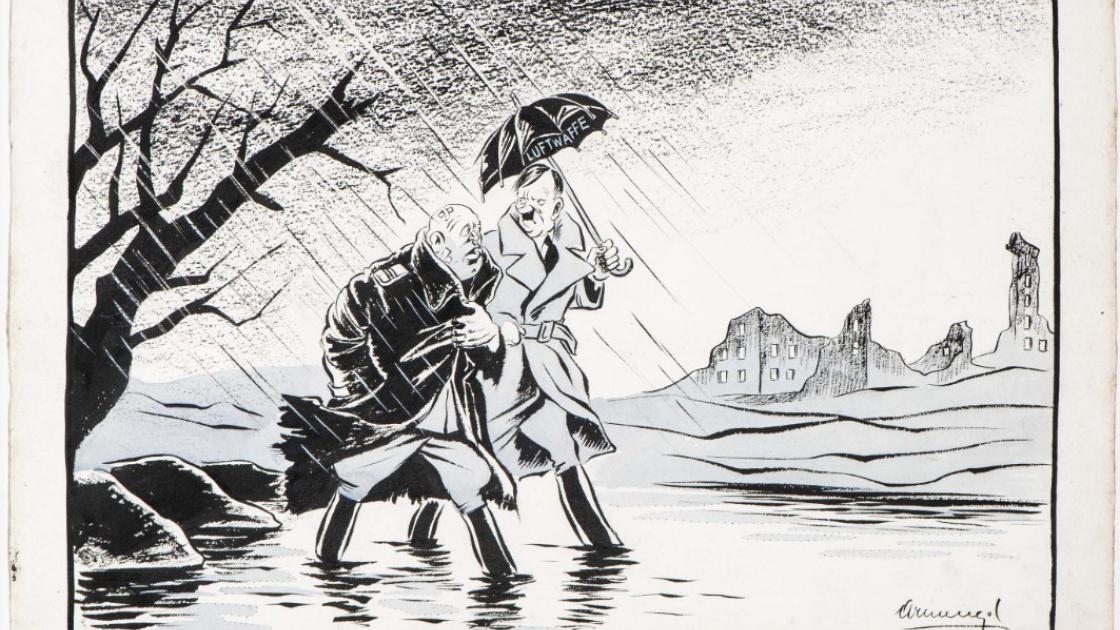 exposición tinta contra Hitler