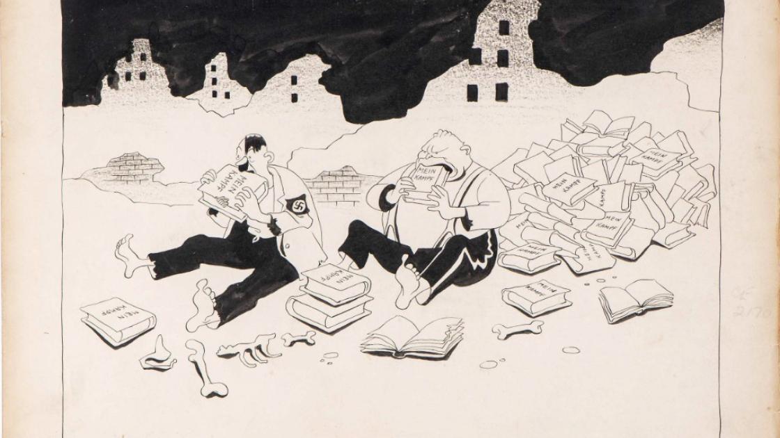 exposición tinta contra Hitler