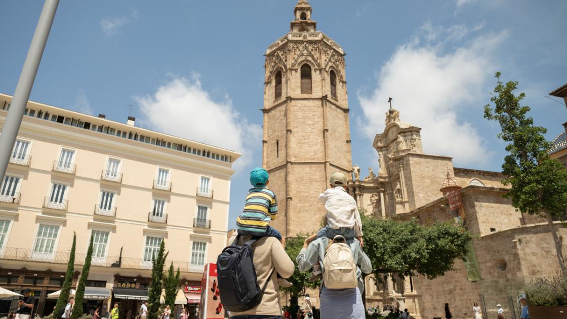 Familia en el Centro Historico