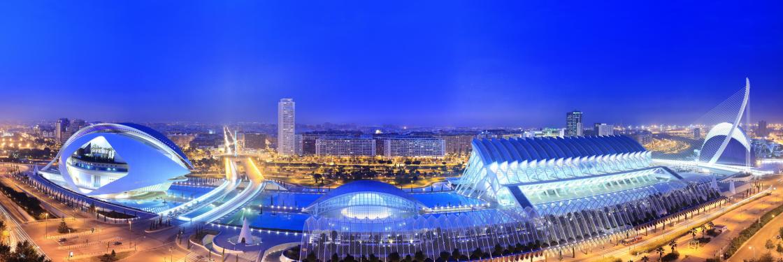 ciudad de las artes y ciencias complejo vista aerea