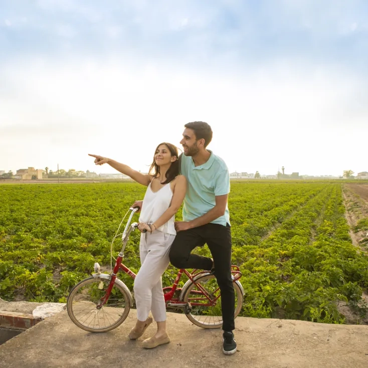 En bici por la huerta