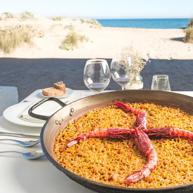 Paella en la playa de Valencia