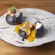 plato de postre en restaurante la marítima veles e vents