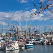 vista embarcaciones en real club náutico valencia