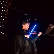 Espectáculo con drones sobre Harry Potter en València