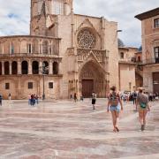 Concierto de bandas juveniles en la Plaza de la Virgen de València