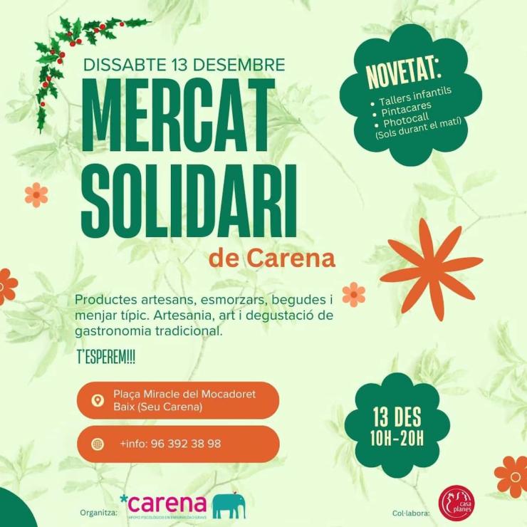 Mercado benéfico de Carena en València 