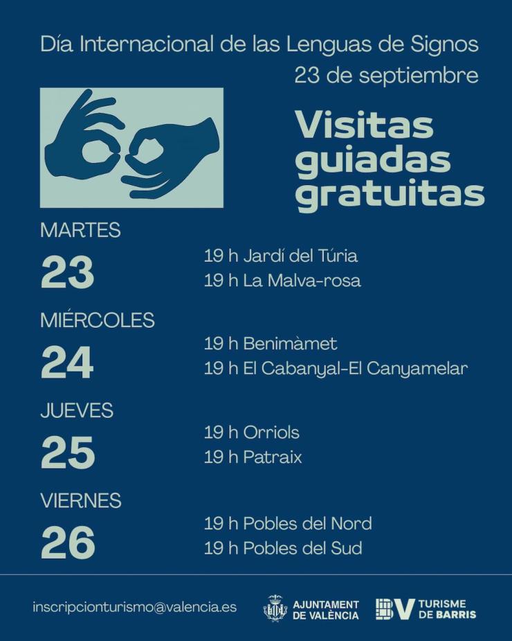 Rutas accesibles por los barrios de València